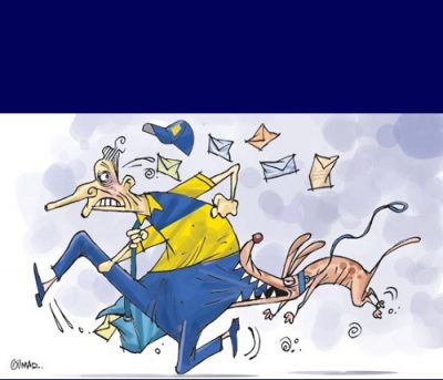 Carteiro e um cão - Gilmar