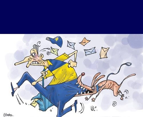 Carteiro e um cão - Gilmar