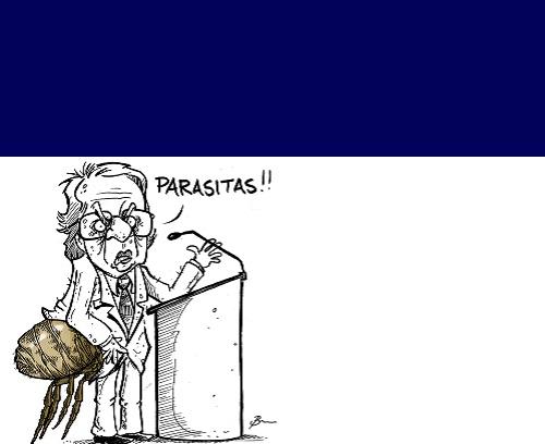 O parasita e o rentista - Brum Chargista