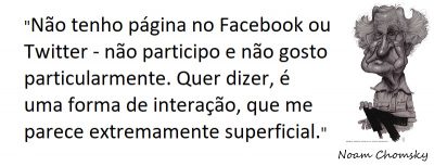 Entre sem bater - Noam Chomsky - Extremamente superficial