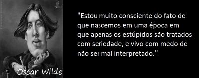Entre sem bater - Oscar Wilde - Mal interpretado