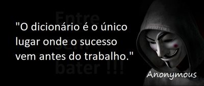 Entre sem bater - Anonymous - Trabalho