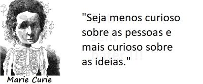 Entre sem bater - Marie Curie - Curioso