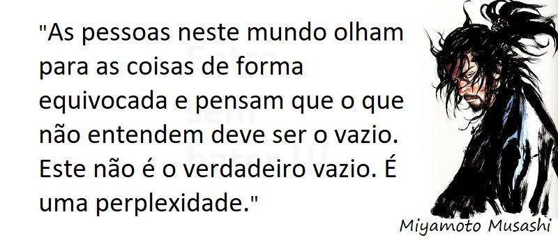 Entre sem bater - Miyamoto Musashi - Perplexidade