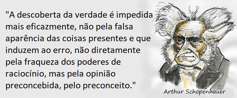 Entre sem bater - Schopenhauer - Opinião Preconcebida