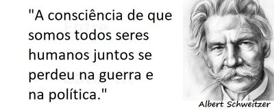 Entre sem bater - Albert Schweitzer - Consciência