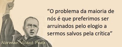 Entre sem bater - Norman Vincent Peale - Ruína do Elogio