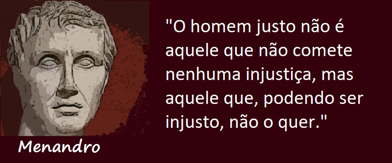Entre sem bater - Menandro - Homem Justo