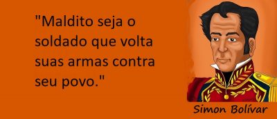 Entre sem bater - Simon Bolívar - Os Soldados