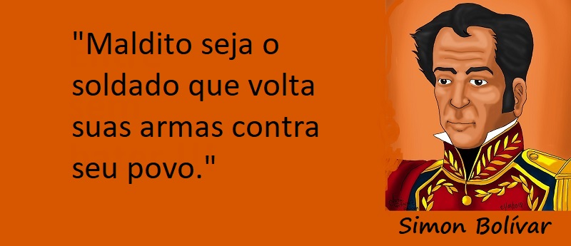 Entre sem bater - Simon Bolívar - Os Soldados