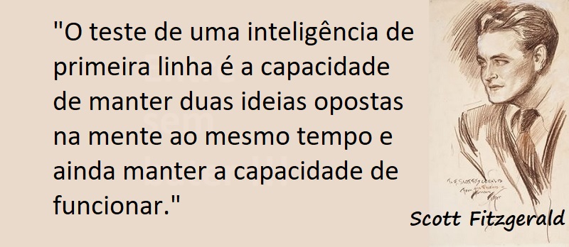 Entre sem bater - Scott Fitzgerald - Ideias Opostas