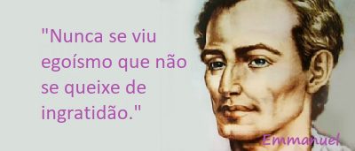 Entre sem bater - Emmanuel - Egoísmo