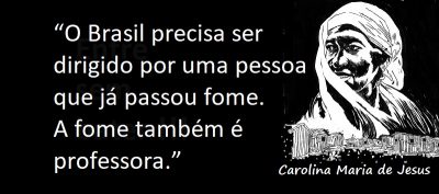 Entre sem bater - Carolina Maria de Jesus - A Fome