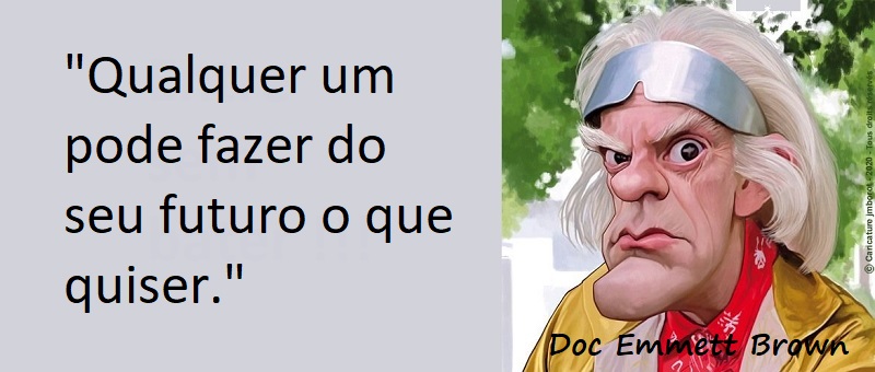 Entre sem bater - Doc Brown - Trabalho no Futuro