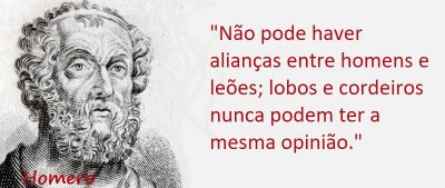 Entre sem bater - Homero - Das Alianças