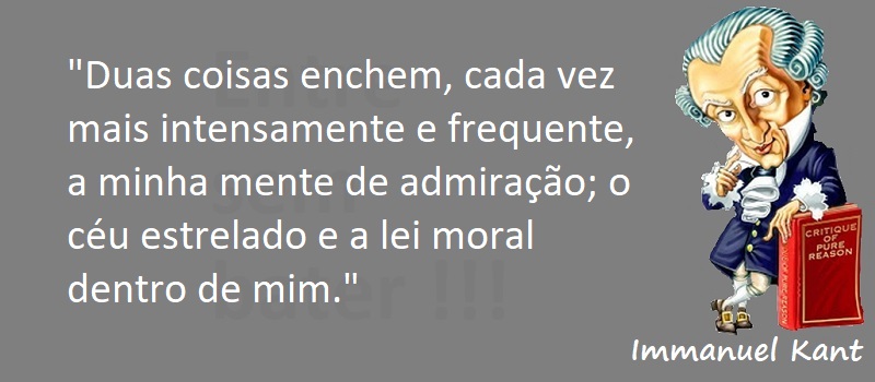 Entre sem bater - Immanuel Kant - Lei Moral