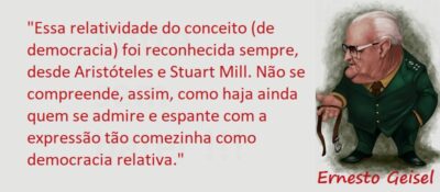Entre Sem Bater - Ernesto Geisel - Democracia Relativa
